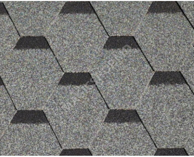 Țigla bituminoasă AxoDach HEXA Gray smoke